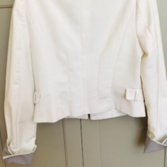 Greylin White Tuxedo Jacket With Sequins - Picture 6 of 9